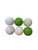 Half Dozen Used Practice Lacrosse Balls (Almost Free Shipping) 11706-970USEDLAXBALLS View 1