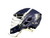 Used Warrior BURN Lacrosse Helmet Navy Blue LG 10743-S000457627 View 1