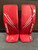 Used Bauer 3X Goalie Leg Pads Senior Red 34" 11285-S000183853 View 1