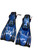 Used US Divers FLIPPERS Water Swim Accessory Black And Carolina Blue 11347-S000245525 View 2