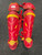 Used Under Armour UALG2-AP Catchers Leg Guards Red Adult 11726-S000280215 View 1