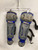 Used Wilson SHINGUARDS Catchers Leg Guards Royal Blue And Grey T-Ball 11851-S000031550 View 1