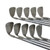Used Ping EYE 2 GREEN DOT Men's RH Iron Set 2I-SW Stiff Flex Steel Shaft 11506-S000280735 View 5