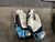 Used STX SURGEON RZR Lacrosse Gloves Mens Navy Blue And Carolina Blue LG 11614-S000214355 View 2