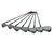 Used Cobra KING II TOUR OVERSIZE Mens Golf Iron Set RH 3I-9I w/ S-Flex Steel Hump Shafts 11731-S000139944 View 1