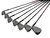 Used Cobra KING II TOUR OVERSIZE Mens Golf Iron Set RH 3I-9I w/ S-Flex Steel Hump Shafts 11731-S000139944 View 2