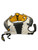 Used TACKELBAR QB SHOULDER PADS SZ MED FB Shoulder Pads White MD 11838-S000041810 View 2