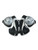 Used Brine MATRIX Lacrosse Shoulder Pads Black SM 11932-S000163607 View 2