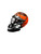 Used Cascade CPVR GOALIE Lacrosse Helmet Orange MD 11885-S000182475 View 1