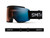 New SMITH SQUAD XL BLACK CHROMAPOP PRO PHOTOCHROMIC BLUE MIRROR LOW BRIDGE FIT View 1