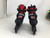 Used Rollerblade MICROBLADE JR 2-5 ADJUSTABLE SKATES Junior Roller Quad Skates Red Adjustable 11752-S000066339 View 3