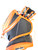 Used Bauer 3X Senior Goalie Catcher Black And Orange 11860-S000293999 View 2