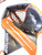 Used Bauer 3X Senior Goalie Catcher Black And Orange 11860-S000293999 View 1