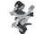 Used Salomon SPX6 BINDINGS Mens Binding Only White LG 11708-S000180959 View 2