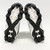 Used Under Armour LOCKED DOWN Youth FB Cleats Black And White Youth 12.0 11805-S000064166 View 10