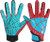 New Youth Football Gloves Kid Receiver Gloves RED/BLUE LARGE 11805-972HANDYL View 1