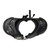 Used Schutt BLOCKER FB Shoulder Pads Black SM 11890-S000116488 View 2