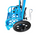 Used Dynamic Discs ZUCA EZ CART Disc Golf Backpack Royal Blue 11617-S000328253 View 4