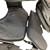 Used Xenith VELOCITY FB Shoulder Pads Black LG 11760-S000078998 View 3