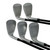 Used Taylormade RBLADEZ Men's RH Iron Set 6I-PW Senior Flex Graphite Shaft 11506-S000285804 View 5