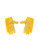 Used Under Armour SPOTLIGHT FB Gloves Yellow 4X 11863-S000023063 View 2
