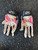 Used Louisville Slugger BB/SB Batting Gloves Pink XS 11849-S000029982 View 1