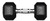 New Rubber Dumbbell - 20 lb 11907-80XDF021-20 View 1