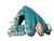Used 44 Pro Custom Baseball Glove RH Throw Turquoise 11.5" 11742-S000498642 View 3