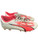 Used Puma Soccer Cleats White And Neon Pink Junior 01.5 11862-S000090327 View 1