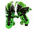 Used RollerDerby SZ 3-6 QUAD SKATES Senior Rec Fitness Skates Green Senior 6 11479-S000401387 View 2