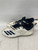 Used Adidas ADIZERO 5-STAR FB Adult FB Cleats White And Navy Blue Senior 8 11836-S000030033 View 2