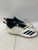 Used Adidas ADIZERO 5-STAR FB Adult FB Cleats White And Navy Blue Senior 8 11836-S000030033 View 1