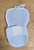 Used Franklin Archery Wrist Guard Hand Protector Light Blue, back view View 2