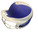 Used RIP-IT WHIE AND BLUE Batting Helmet w/Mask White MD 11884-S000052131 View 1