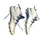 Used Nike HUARACHE Adult FB Cleats Navy Blue Senior 8 11613-S000167455 View 2