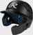 New Rawlings RX2 Matte Black Jr Batting Helmet w/ Jaw Guard 11692-RAWR00714209 View 1