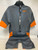 Used EXCEED Mens Spring Suit Charcoal And Orange XL 11823-S000034391 View 2