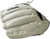 Used Wilson A10RF25P12 RH Throw Fastpitch Gloves Grey And White 12" 11894-S000036288 View 3