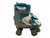 USED OBX ADJUSTABLE SKATES Junior Roller Quad Skates Teal Adjustable 11733-S000192903 View 2