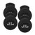 New All-Star GLOVELOCKS 4 PK LACE CLIPS BB/SB Accessory Black 11890-ASTGL4PACKBK View 1