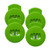 New All-Star GLOVELOCKS 4 PK LACE CLIPS BB/SB Accessory Lime Green 11890-ASTGL4PACKLG View 1