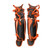 Used Diamond CATCHERS SHIN GUARDS Catchers Leg Guards Orange Adult 11760-S000082846 View 2