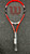 Used Wilson FEDERER Adult Tennis Racquet Orange 4 3/8" 11162-S000437802 View 1