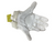 Used Nike DIAMOND RECEIVER FB Gloves White XL 11613-S000169350 View 2