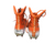 Used Under Armour Highlight Adult FB Cleats Orange Senior 9 View 4