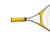 Used JUNIOR 21 TENNIS RACQUET Junior Tennis Racquet Yellow 21" View 3