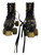 Used RollerDerby POLKA DOT SKATES Junior Roller Quad Skates Black Adjustable 11709-S000072968 View 2