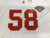Used Mitchell VINTAGE AUTHENTIC D. THOMAS 58 JERSEY FB Top Adult White Senior 11752-S000071007 View 5