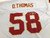 Used Mitchell VINTAGE AUTHENTIC D. THOMAS 58 JERSEY FB Top Adult White Senior 11752-S000071007 View 14
