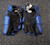 Used Warrior BURN LAX Goalie Gloves M Royal Blue MD 11849-S000033023 View 2